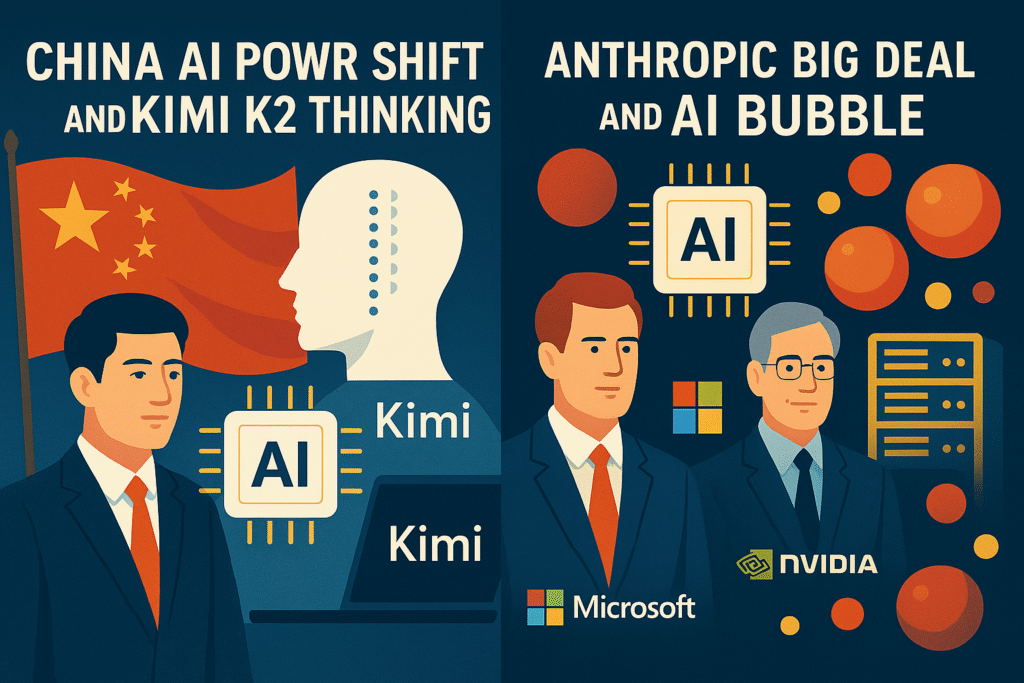 중국 Kimi K2 성장과 NVIDIA GPU 규제로 재편된 2025 AI 패권 경쟁 구조 인포그래픽