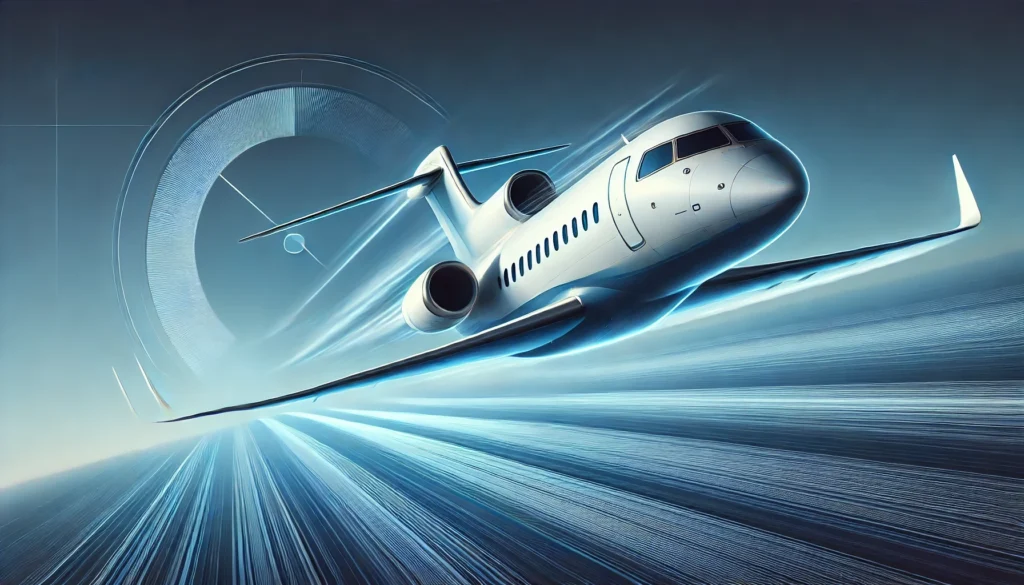 “속도감을 표현한 항공기 인포그래픽으로, 항공기 V-Speed 성능 속도를 시각적으로 나타낸 이미지.”