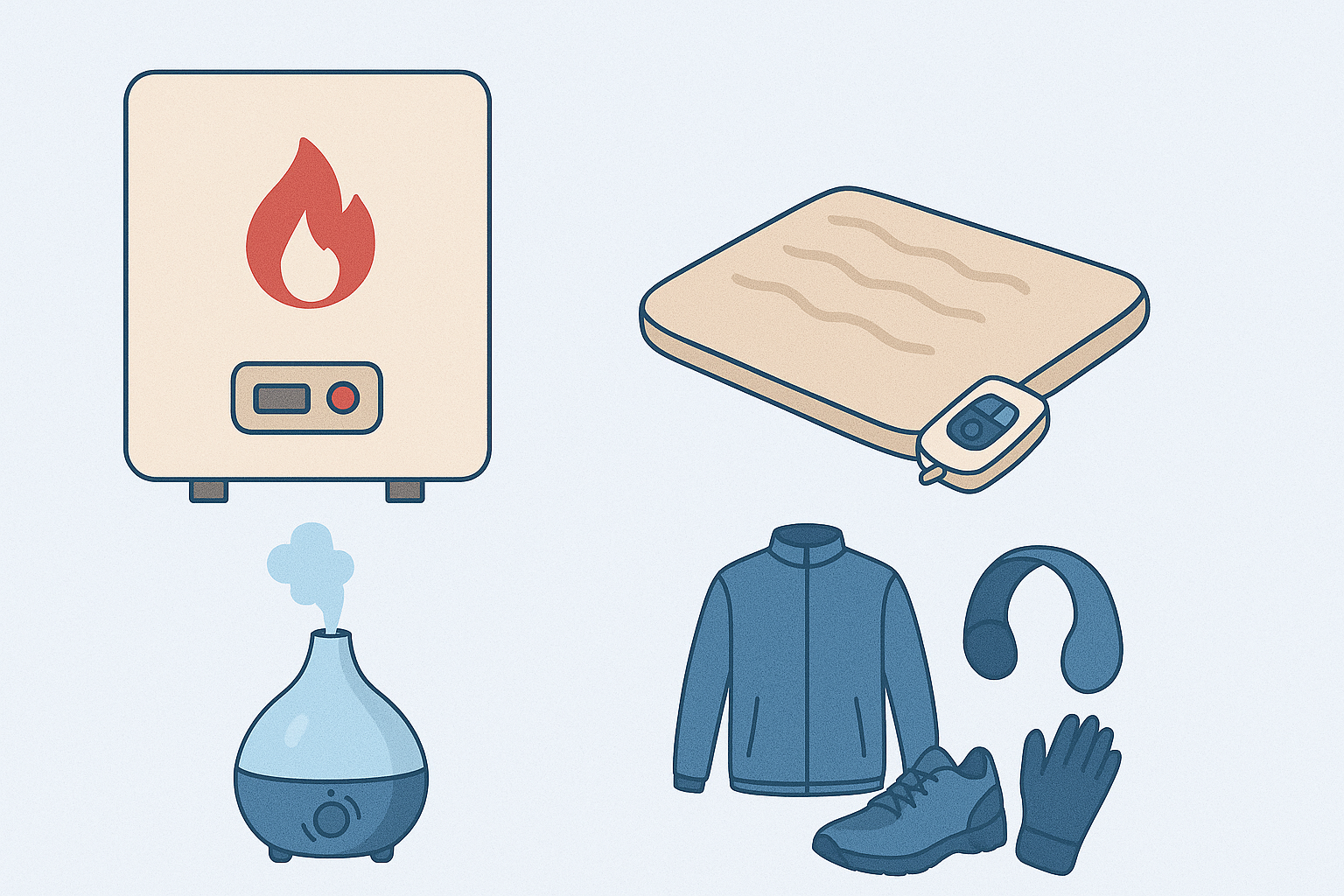 겨울철 준비 체크리스트: 난방·가습·보습·러닝까지 완벽 가이드 겨울나기 표지